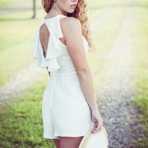 Topshop Romper with Keyhole Back